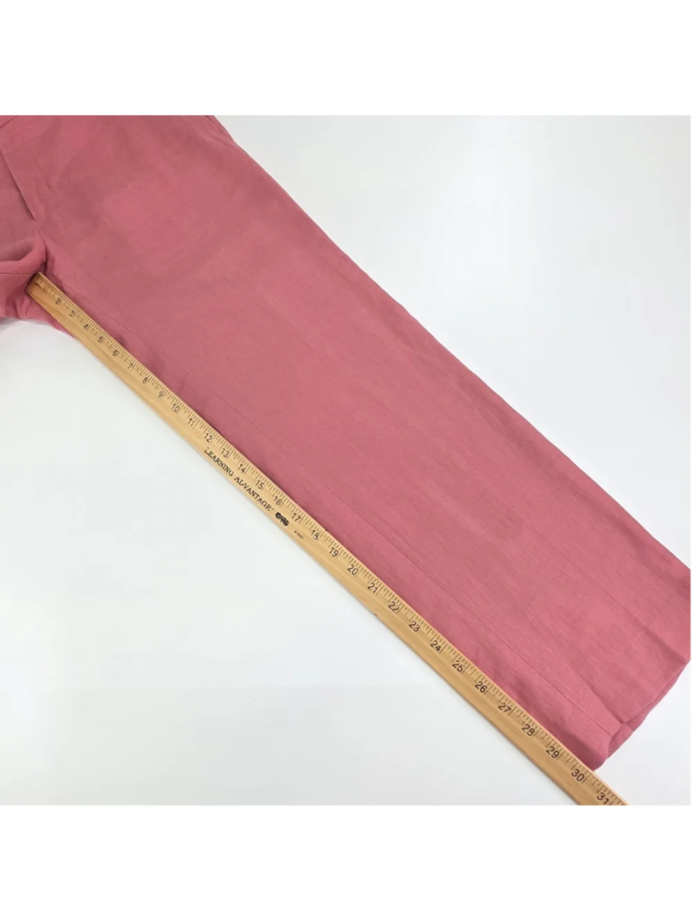 Ralph Lauren Mens 33x30 100% Linen Pants Salmon Pink Flat Front Preppy Resort